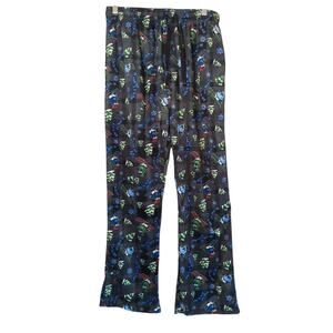 Hawke & Co Men's Size M Gray Skiing Penguin Print Pajama Pants Drawstring
